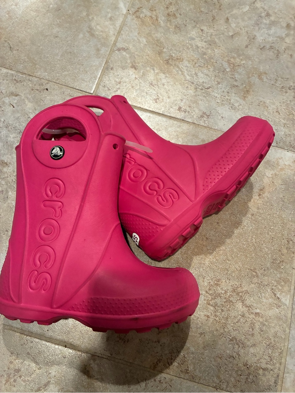 GUC Crocs Hot Pink Girl’s Waterproof Boots